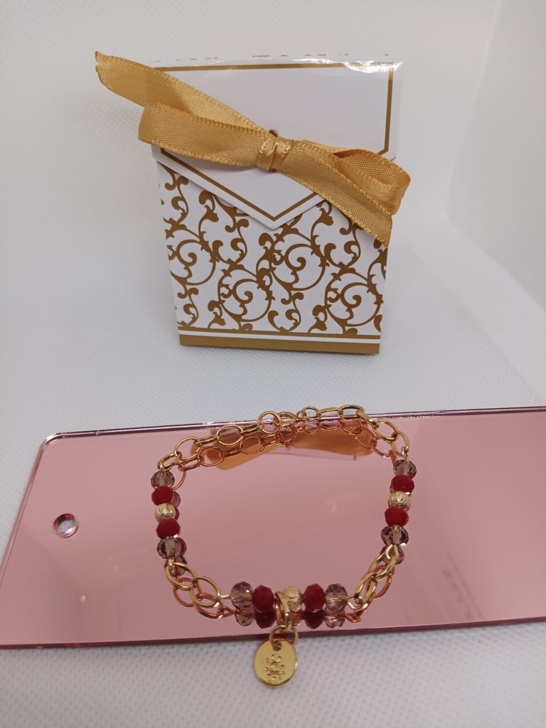PULSERA BAÑO DE ORO P-23