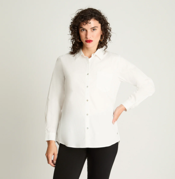 BLUSA ALGODON BASICA BLANCA